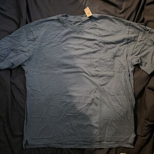 Gap Blue Heavyweight Pocket Tee L